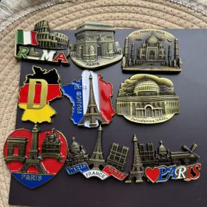 1pc Magnet Landmark Fridge Magnet FranceIndiaRomeGermanySouvenirs Refrigerator Magnet