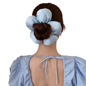 ยางรัดผมพวงหรีดดอกไม้ วัสดุฟองน้ำสวมใส่สบาย 3 มิติ ปิ่นปักผม น้ำหนักเบาและพกพาสะดวก