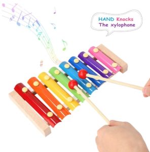 SNI Mainan Edukasi Xylophone Alat Musik Kayu Anak Bayi Kolintang Ketukan (Q053)