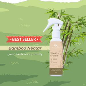 Bamboo Nectar Antibacterial Room & Linen Spray Odor Eliminator Car Home Perfume Fragrance Aroma Deodorizer Air Freshener