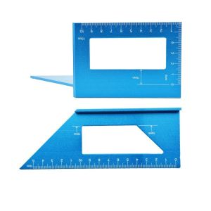 45°/90°Aluminum Alloy Angle Ruler Square Multifunction Rule Gauge Rule Woodworking Scribing Tool