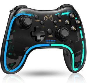 Wireless Switch Controller for Nintendo Switch/Switch 2/Lite/OLED Controller Switch Controller with a Mouse Touch Feeling on Back Buttons Extra Switch Pro Controller with Wake-upProgrammable Turbo Function