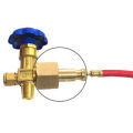 Đầu chuyển đổi dây dẫn bình khí oxi - nito sang dây nạp gas đồng hồ áp suất, đồng hồ hàn gió đá Mới. 