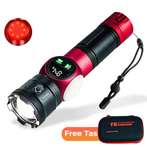Senter Cas Aluminium Led COB 9 Mode Lampu Super Light Redchargeable Super Terang waterproof XA B606
