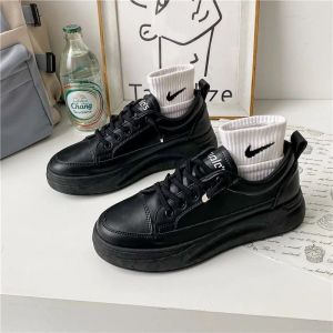 Sepatu Sekolah Warna Hitam Fashion Korea import Aline Basic MNS01