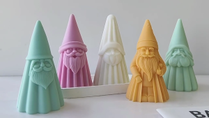 Festive Santa Claus Scented Mould Festival Santa Claus Scented Silicone Mold for DIY Crafts Workshops