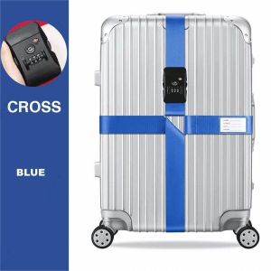 【VIDKHSY Store】Customs Lock Luggage Straps With TSA Lock Strap Adjustable Cross Strap Belt