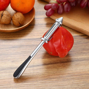 Dao Gọt Vỏ Trái Cây Rau Củ Inox 2 Đầu | Dao Bào Sợi Dao Nạo Củ Quả | Đồ Dùng Nhà Bếp Đa Năng