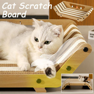 Cat Scratching Board Colored Sofa Bed Corrugated Cardboard Grinding Claws Board Cat Nest