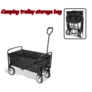 🔥Flash Sale🔥5810in Outdoor folding Camping trolley  with large capacity can be matched with tables and chairs to carry camping picnic equipment cart shopping Wagon trolley/Meja lipat troli Lipat