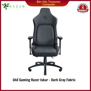 Ghế Gaming Razer Iskur Vải Siêu Mềm Màu Xám – Dark Gray Fabric- RZ38-02770300-R3U1 - Hàng Chính Hãng