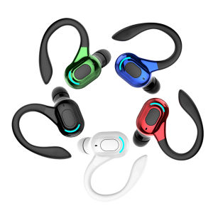 DISOUR Original Bluetooth 5.2 Wireless Earphone Ear Hook Single Mini Business Headphone HIFI Bass Noise Cancelling Sports Gaming Earbuds With Mic For IOS Android Xiaomi Headset