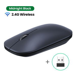 UGREEN Wireless Mouse 4000 DPI Silent Buttons 3cm Thin Slim 2.4 GHz with USB Mini Receiver Ambidextrous PC / Mac / Laptop