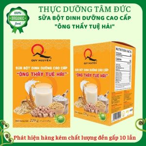 Sữa bột dinh dưỡng cao cấp Ông thầy Tuệ Hải hộp 220g/ 11 gói - chùa Long Hương