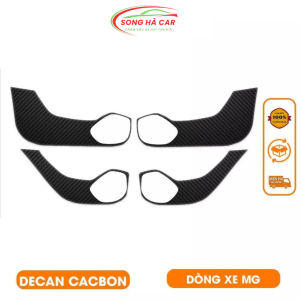 Bộ tấm Carbon dán Tapli cửa dòng xe MG chống xước dễ lau (Tặng kèm bộ PPF 4 hộc tay nắm cửa)