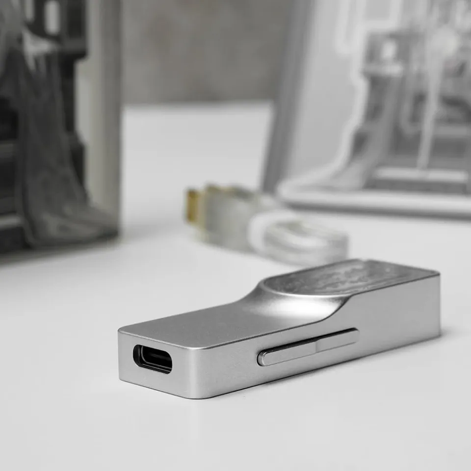 TANCHJIM Luna Dual CS43198 DAC/AMP USB Portable - Double Sortie 3.5mm 4.4mm Édition Limitée Épée Argentée