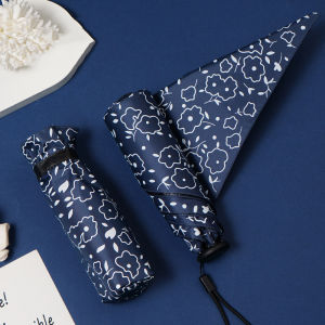 Ultralight Sun Umbrella Portable Anti UV Travel Folding Umbrella Rain Women Girls Simple Light Parasol 5 Ribs UPF50+ Mini Umbrella Free Shipping
