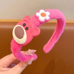 SEETE Cinnamoroll Plush Hair Hoop Kuromi Rabbit Cartoon Headband Funny Korean Style Children Hair Bands Female/Girls