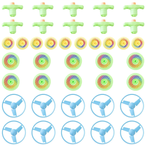 10 Pieces Classical Spin Top for Children Outdoor Sports Lightweight Flying Discs for Toddlers Early Learning and Family Bonding