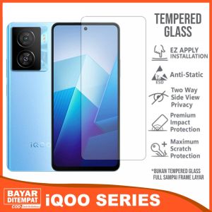 VIVO IQOO Z9 5G IQOO Z9X 5G IQOO Z7 5G Z7X 5G IQOO 12 5G TEMPERED GLASS BENING CLEAR ANTI GORES KACA TEMPRED SCREEN GUARD PELINDUNG LAYAR