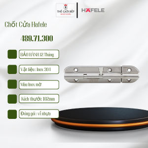 Chốt Cửa Hafele 489.71.300 - Dài 102mm Bảo hành 12 tháng - BNK