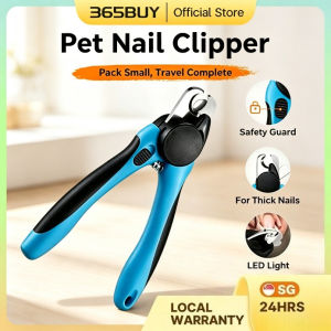 Pet Nail Clipper LED Professional Dog Cat Nail Cutter Trimmer Kit Safe Grooming Tool with Nail File