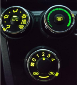 LED for Perodua Alza/Myvi Icon/Myvi Lagi Best aircond panel (3pcs)