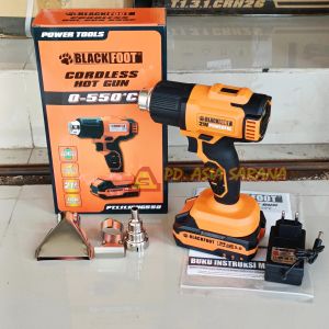 Cordless Heat Gun 0-550°C LXT 21V Digital BLACKFOOT Mesin Pemanas Hot Baterai Blower PT.1.11.1CHG550