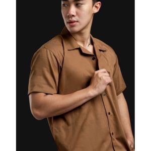 Hem polos pria Terlaris /Kemeja Hitam Lengan pendek kemeja pendek Ukuran M L XL