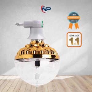 Đèn led quẩy trang trí phòng 7 màu quay 360 độ đuôi xoáy có đuôi bóng đi kèm dùng cho bar vũ trường quà tặng 4 nút bịt ổ cắm