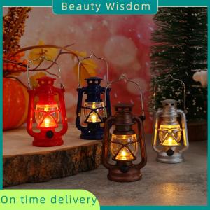 Beauty Wisdom 1PC Dollhouse mini ornaments pony lantern model night light scene shooting props