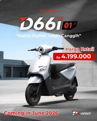 (TERBARU 2026)Sepeda Listrik Uwinfly D66i Smart Dual Dascham 360° Fitur Pintar Motor Power 600 Watt