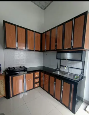 BACA DESKRIPSI / Kitchen set full acp / Kitchen set letter L / Kitchen set aluminium / Kitchen set / Only Jabodetabek
