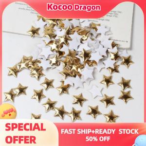 Kocoo 100Pcs Stars for Christmas Party Decor Foam Fabric Stars DIY Scrapbook Cards Ornaments Embellishments Accessory