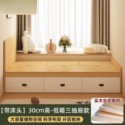 Solid Wood Bed Frame Storage Bed Frame With Mattress Single Bed Frame Queen Bed Frame King Bed Frame