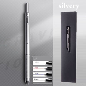 AICRANE Metal ball pen set Multicolor Pen 4 In 1 Gravity Sensor Ballpoint Pen 3 Colors Ball Pen and 1 Mechanical Pencil Office School Stationery