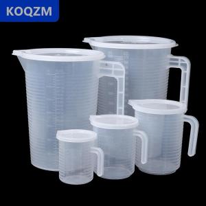 [COD] KOQZM 1 cái nhựa lỏng đo cup Jug đổ Bề mặt vòi với nắp công cụ đo lường