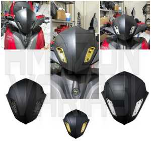 WINDSHIELD YAMAHA AEROX NEW MODEL VISOR AEROX KARBON WARNA DASAR HITAM DOFF VARIASI MOTOR ALL YAMAHA AEROX NEW DAN OLD