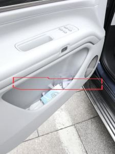 Kaly For Huawei Aito M5 M7 M9 2024 2025 Car Door Slot Storage Leather Pad Cover WaterProof Barrel Interior Accessories T6H1N