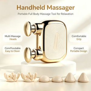 Mini Pocket Sized Massage Gun Portable Deep Powerful Muscle Pain Relief | Mesin Urut Badan