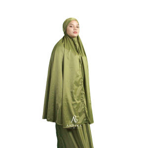 M251 | Aneska Mukena Dewasa Traveling Mini Pouch Parasut Despo Premium 2 in 1 Set Sajadah
