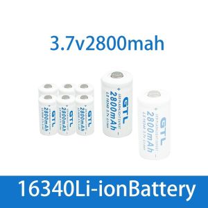 NEW - GTL 100% 0riginal High capacity 3.7V 2800mAh Lithium Li-ion 16340 Rechargeable Battery CR123A