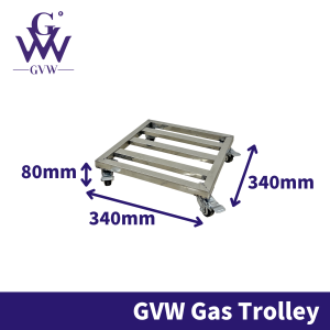 GVW Troli Kereta Tolak Gas Tank Roller Trolley Gas Stand Gas Roller Gas Stove Stand Kitchen Rack