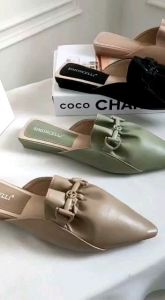 Sandal flat wanita sendal mules import SIMONCELLI