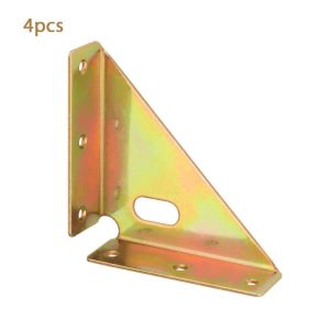 4pcs Bracket Siku Sudut 86 x 86mm Bracket Siku Segitiga Corner Bracket Ujung Ambalan Lemari Corner Join