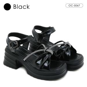 OCTAVIA Sandal Slingback Wedges Heels Wanita #OC-5067