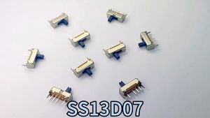 100Pcs 1P2T Saklar Geser Kecil / Mini Vertical Micro Slide Switch / Toggle Switch