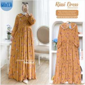 GAMIS DRESS RIASI MUSTRD LD 105 BY MOELA BERLABEL