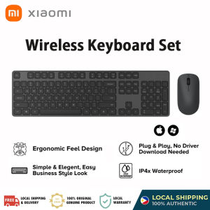 Xiaomi Wireless Keyboard Mouse Set 2.4GHz 104 Keys Windows/Mac Multimedia Full-size Keyboard Mouse Mice Combo Bundles COD
