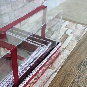 Kotak Seserahan Nikah Box Hantaran Pernikahan Kado Lamaran Parcel Mika isi 4 Kotak